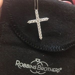 14K White Gold Diamond necklace 1/2cttw.